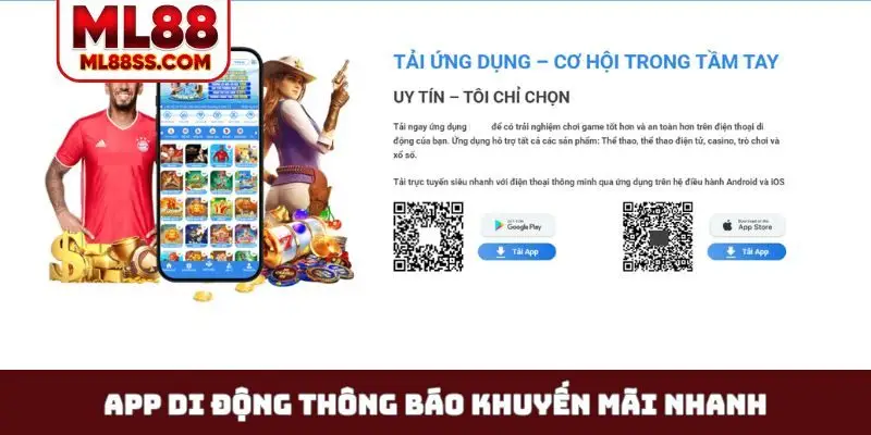 App di động thông báo khuyến mãi nhanh