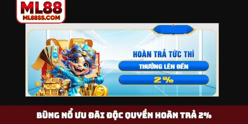 Bùng nổ ưu đãi độc quyền hoàn trả 2%