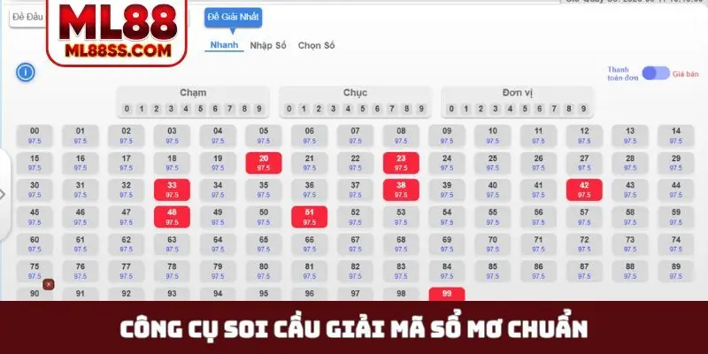 Công cụ soi cầu giải mã sổ mơ chuẩn