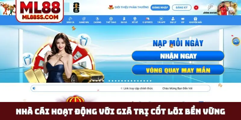 Nhà cái hoạt động với giá trị cốt lõi bền vững
