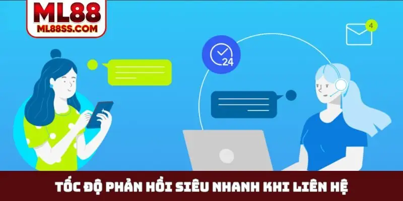 Tốc độ phản hồi siêu nhanh khi liên hệ