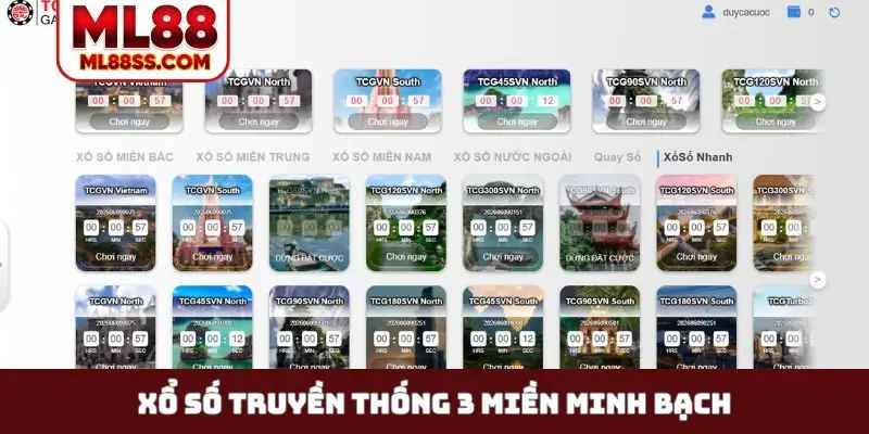 Xổ số truyền thống 3 miền minh bạch